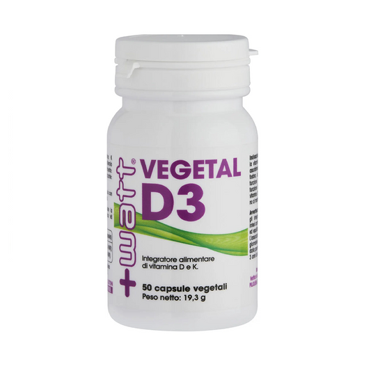 +WATT VEGETAL VITAMINA D3 + k2 50 caps