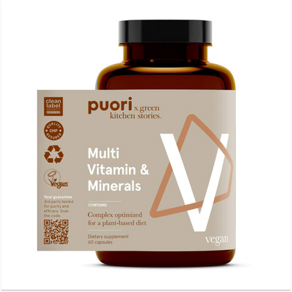 Puori V | Multivitam. e Minerali | Vegan | 60 caps